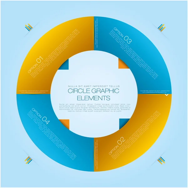 Cirkel info grafiek — Stockvector