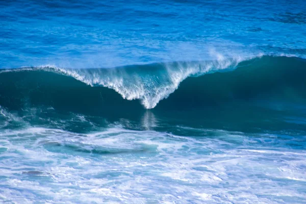 Breaking Waves Atlantic Ocean Rolls Southern Side Africa — Stock Photo, Image