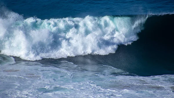 Breaking Waves Atlantic Ocean Rolls Southern Side Africa — Stock Photo, Image