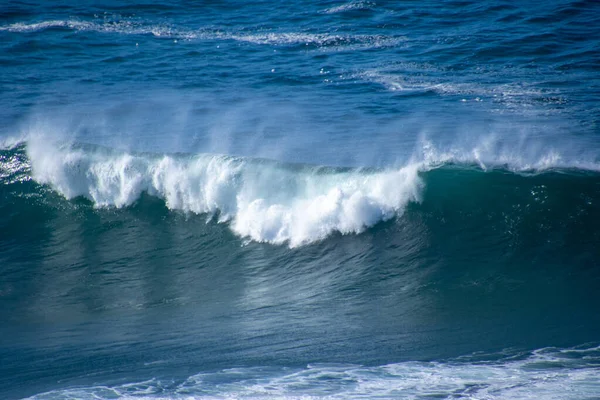 Brandende Wellen Aus Dem Atlantik Rollen Auf Die Südseite Afrikas — Stockfoto