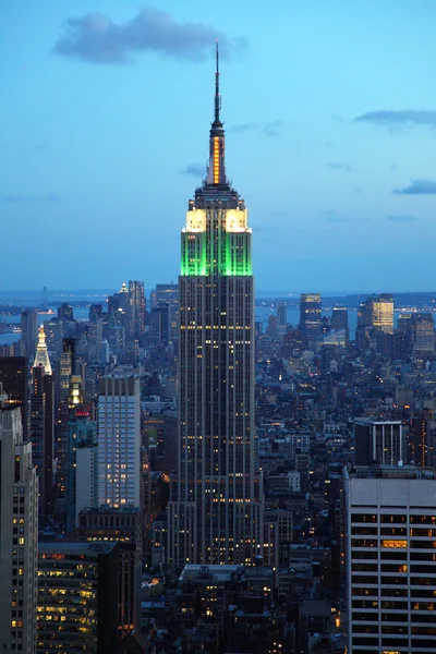 Empire State Building la sera — Foto Stock