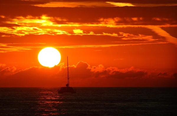 Solnedgång vid Key West Royaltyfria Stockfoton