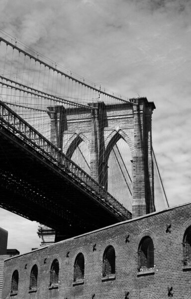 Brooklyn Bridge and Warehouse