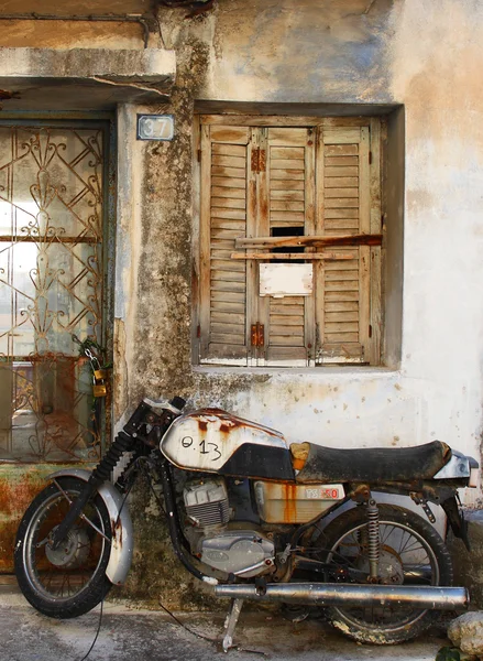 Vintage мотоцикл Стокова Картинка