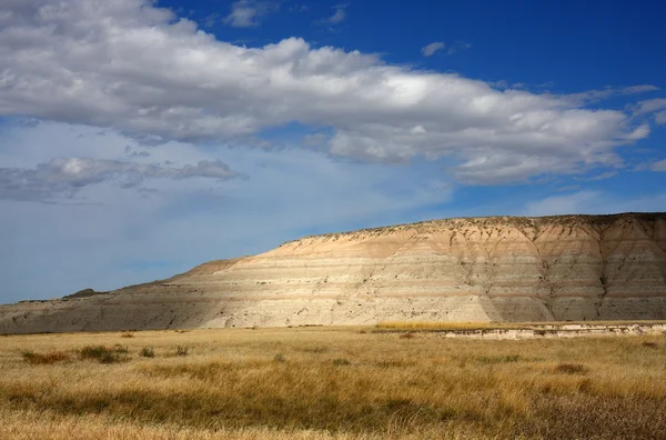 Badlands paisaje en la luz de la noche — Foto de Stock