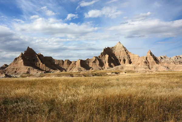 Rocks and gras in the Badlands — Stock Photo, Image