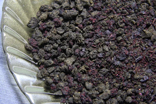 Chá Ervas Fermentado Seco Com Bagas — Fotografia de Stock
