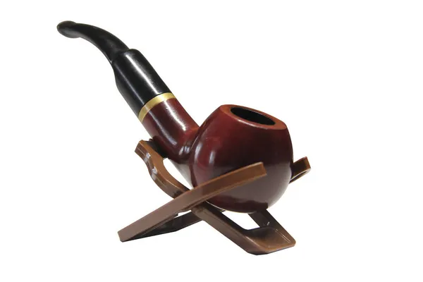 Sigara içme piposu beyaz arka planda izole edilmiş. 