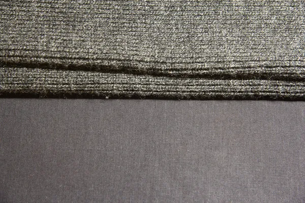 Gray Wool Scarf Gray Wool Clothing — Stock Photo, Image