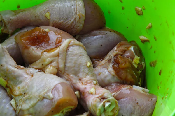 Ayam Paha Ayam Dimasak Dapur — Stok Foto