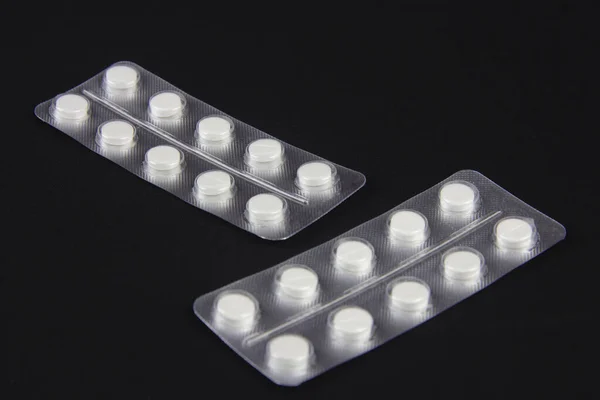 Tabletler Paketlerde Hastalıkların Tedavisi Için Ilaçlar — Stok fotoğraf