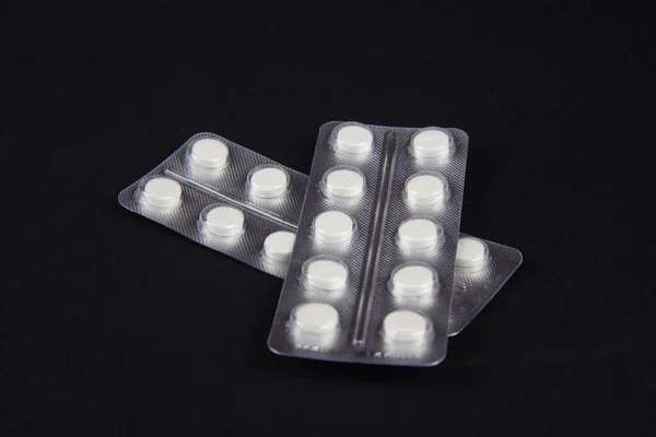 Verpackung Von Pillen Für Verschreibungspflichtige Behandlungen — Stockfoto