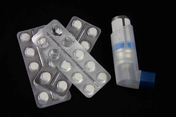 Diversos Medicamentos Para Tratamiento Enfermedades Estacionales — Foto de Stock