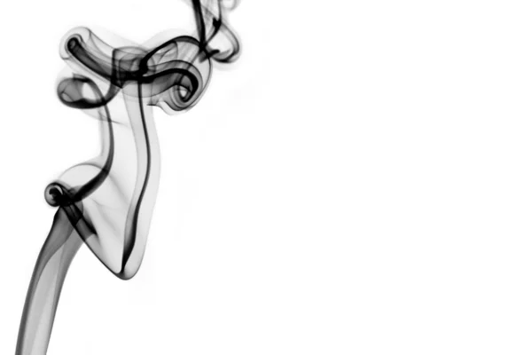 Fumée abstraite isolée sur blanc — Photo