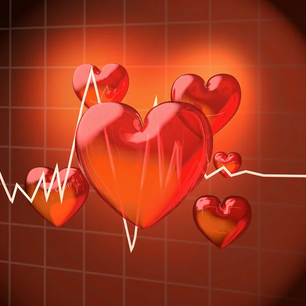 Kalpleri ile frekans diyagramı — Stok fotoğraf