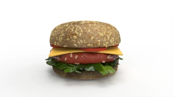 Hamburger — Stockvideo