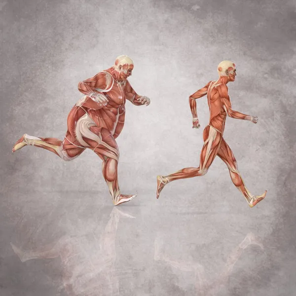 Correr el cuerpo humano — Foto de Stock