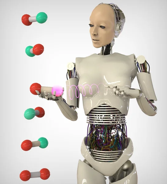 Humanoidalne DNA — Zdjęcie stockowe