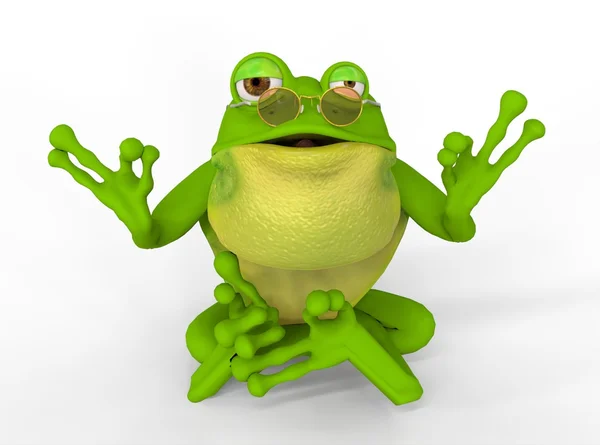 Frosch in Meditation — Stockfoto