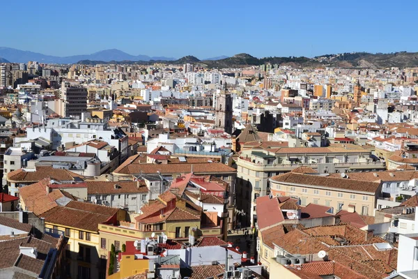 Vista aerea Malaga — Foto Stock