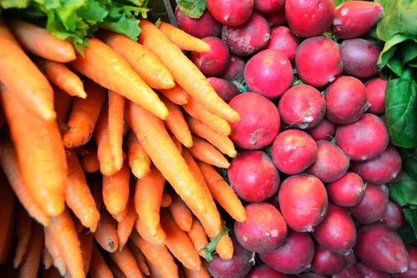 Морква, редис і — стокове фото