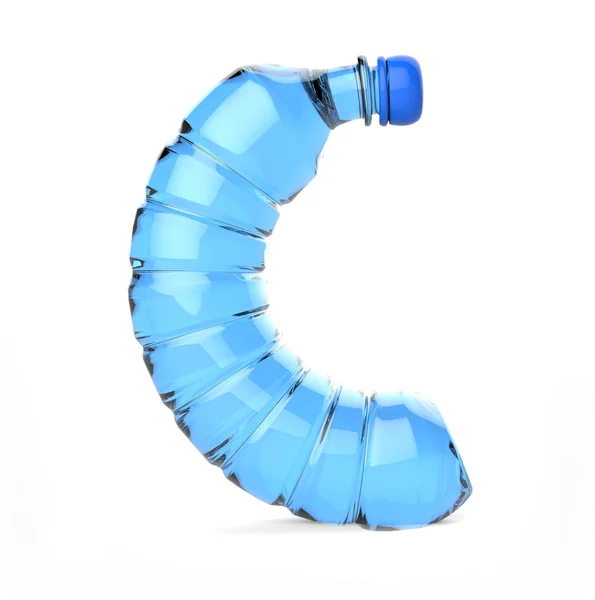 C alphabet plastic bottle — Stock Photo, Image