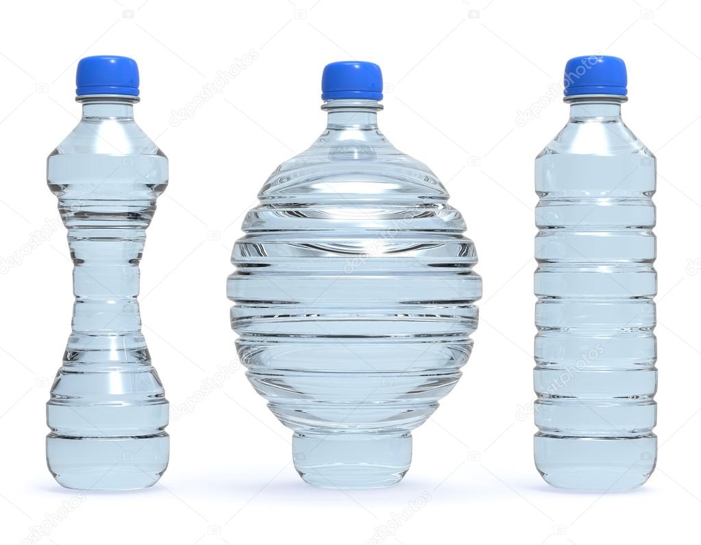 Bottles, normal, obese and skinny Stock Photo by ©Giovanni_Cancemi