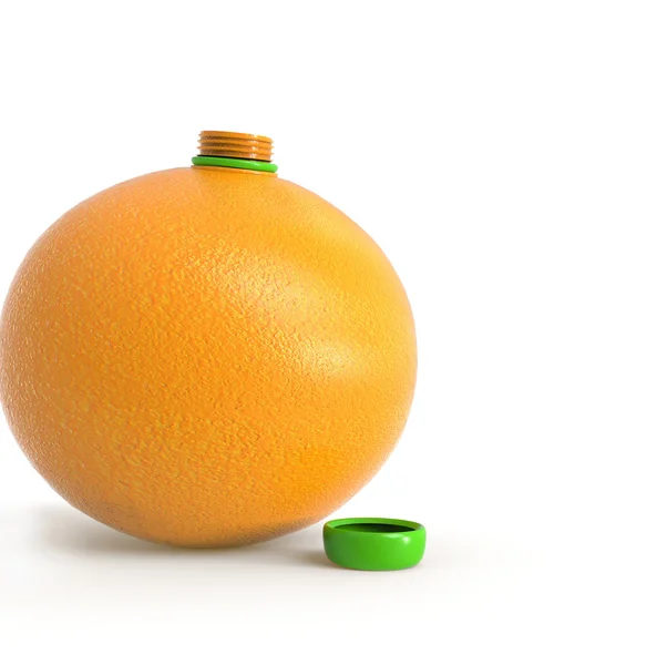 Orange med propp — Stockfoto