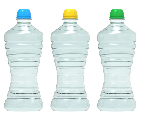 Wasserflasche aus Kunststoff — Stockfoto