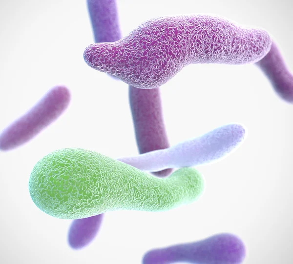 Bacteria Microscopic View — Stock Photo, Image