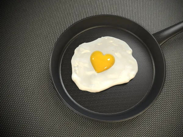 Uovo a forma di cuore — Foto Stock