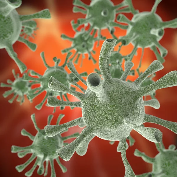 Flu viruses — Stock Photo, Image