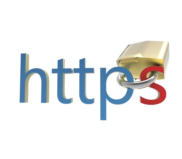 Bezpieczna witryna sieci Web — Zdjęcie stockowe