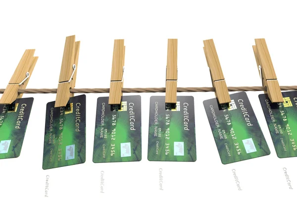 Klonen van creditcards — Stockfoto