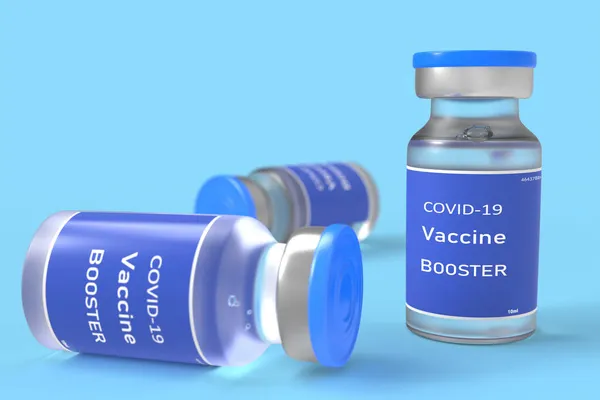 Tercera Dosis Refuerzo Vacuna Covid Ilustración — Foto de Stock