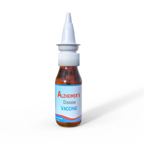 Vaccin Mot Alzheimers Den Kliniska Prövningen Nässpray Pågår — Stockfoto