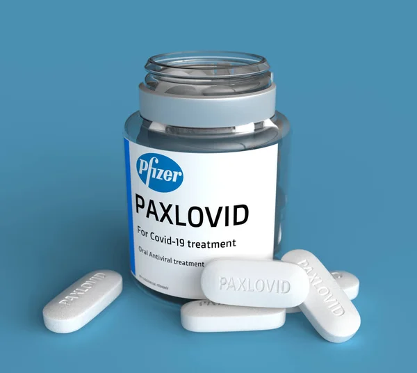 Estados Unidos Dezembro 2021 Pfizers Novel Covid Oral Antiviral Treatment — Fotografia de Stock