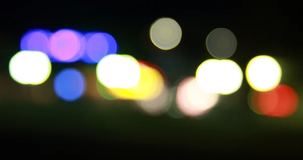 Lumières de ville nocturne. — Photo