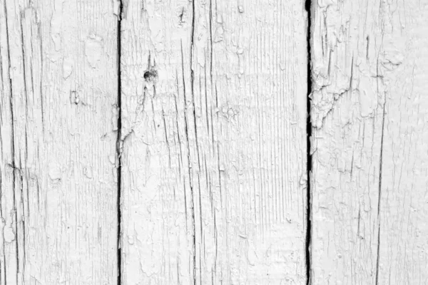 White background of weathered painted wooden plank. — 图库照片