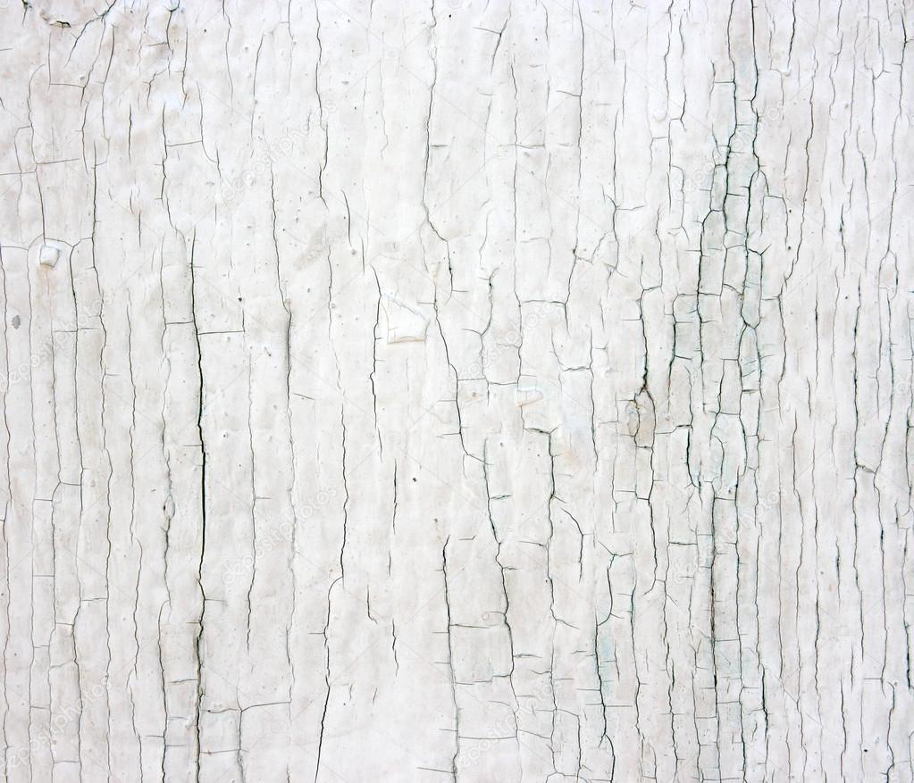 White rustic wall. Weathered wood with white enamel.