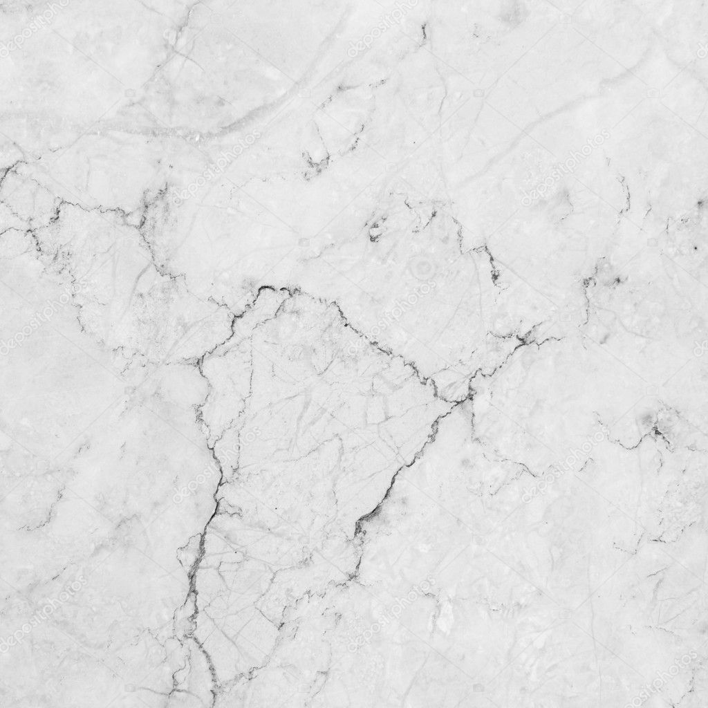 Marble. White marble with natural pattern.