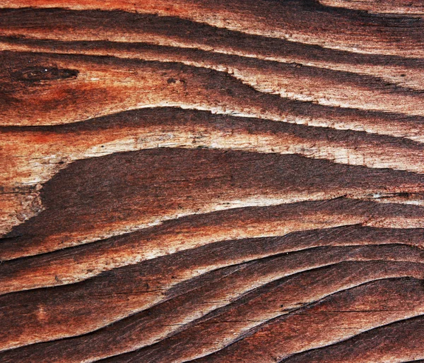 Brown wooden board close-up. — Stock Photo, Image