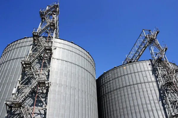 Grain storage place Royalty Free Stock Images