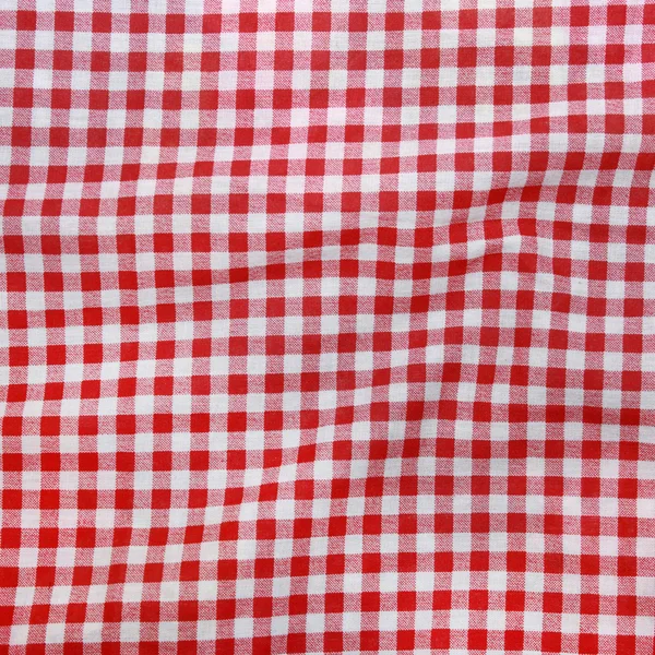 Red linen crumpled tablecloth. — Stock Photo, Image