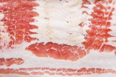 pişmemiş domuz pastırması yakın çekim