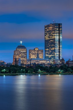 gün batımında Copley square gökdelenler