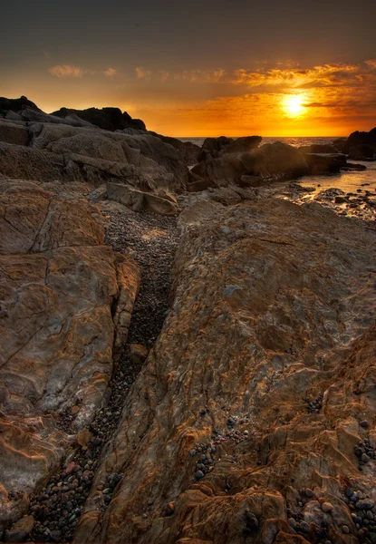 Sonnenuntergang bei Punkt lobos — Stockfoto