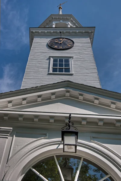 Primer plano del campanario de la iglesia de Nueva Inglaterra —  Fotos de Stock