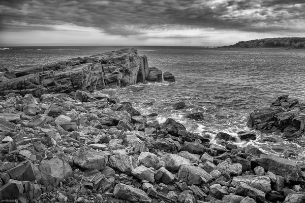 Skaliste wybrzeże Maine — Zdjęcie stockowe