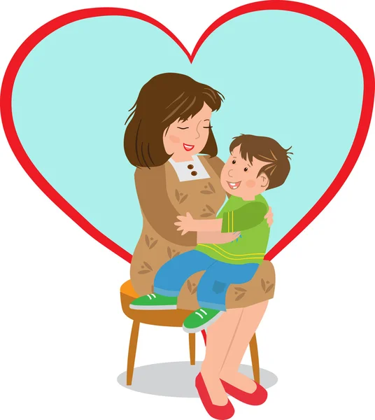 Mother and Child — Stock Vector